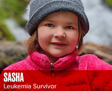 image of Sasha, leukemia survivor